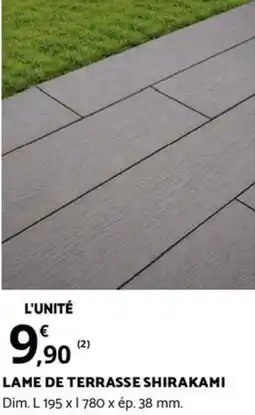 Bricomarché LAME DE TERRASSE SHIRAKAMI offre