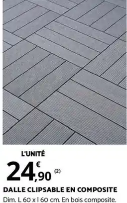 Bricomarché DALLE CLIPSABLE EN COMPOSITE offre