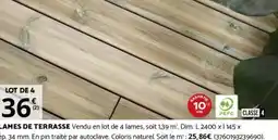 Bricomarché LAMES DE TERRASSE offre