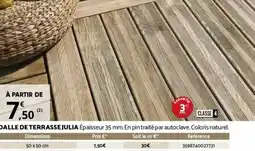 Bricomarché DALLE DE TERRASSE JULIA offre