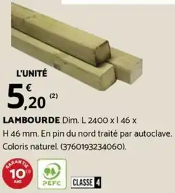 Bricomarché LAMBOURDE Dim. offre