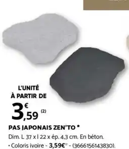 Bricomarché PAS JAPONAIS ZEN'TO offre