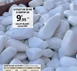 Bricomarché GALET BLANC 24/40 MM offre