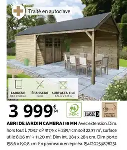 Bricomarché ABRIDE JARDIN CAMBRAI 19 MM offre