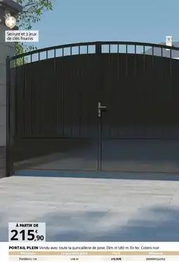 Bricomarché PORTAIL PLEIN offre