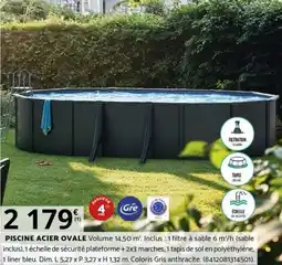 Bricomarché PISCINE ACIER OVALE offre