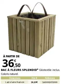 Bricomarché BAC À FLEURS SPLENDID offre