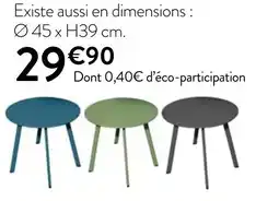 RAGT Jardin & Maison TABLE BASSE MASSAÏ offre