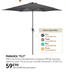 RAGT Jardin & Maison PARASOL TILT offre