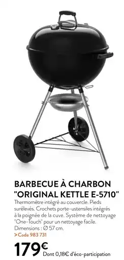 RAGT Jardin & Maison BARBECUE À CHARBON ORIGINAL KETTLE E-5710 offre
