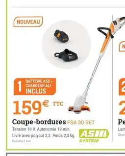 Espace emeraude Coupe-bordures FSA 30 SET offre