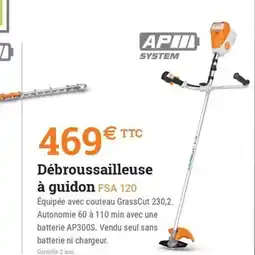 Espace emeraude Débroussailleuse à guidon FSA 120 offre