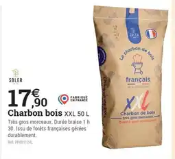 Espace emeraude Charbon bois XXL offre