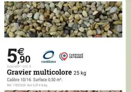 Espace emeraude Gravier multicolore offre