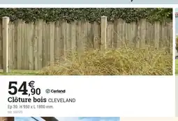 Espace emeraude Clôture bois offre