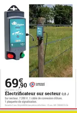 Espace emeraude Électrificateur sur secteur offre