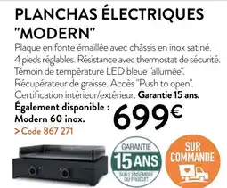RAGT Jardin & Maison Planchas électriques modern 60 inox offre