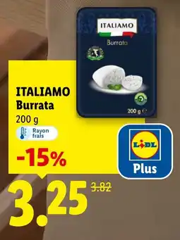 Lidl ITALIAMO Burrata offre