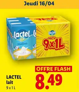Lidl LACTEL lait offre