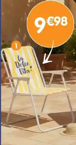 b&m Chaise pliante la dolce vita offre