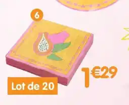 b&m Lot de 20 serviettes jetables offre