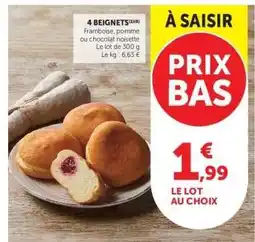 Hyper U 4 beignets offre
