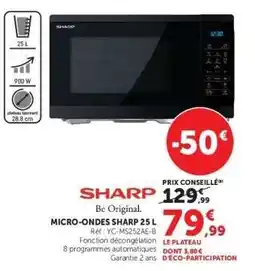 Hyper U MICRO-ONDES SHARP 25 L offre