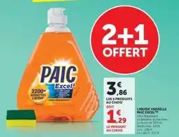 Hyper U LIQUIDE VAISSELLE PAIC EXCEL offre