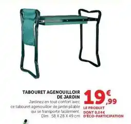 Super U TABOURET AGENOUILLOIR DE JARDIN offre