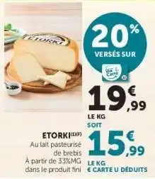 Hyper U Etorki offre