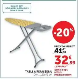 Hyper U TABLE A REPASSER U offre