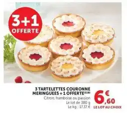 Hyper U 3 Tartelettes Couronne Meringuées + 1 Offerte offre