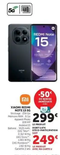 Hyper U Xiaomi Redmi Note 15 5G offre