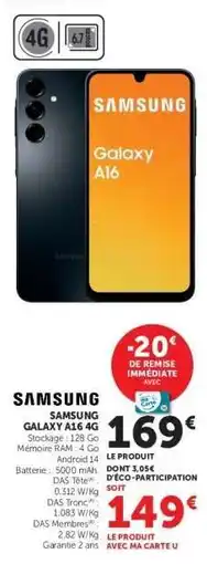 Hyper U Samsung Galaxy A16 4G offre