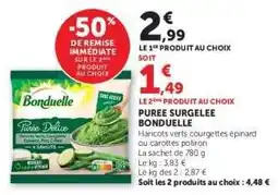 Hyper U Purée surgelée BONDUELLE offre