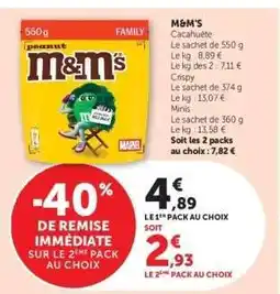 Super U M&M'S offre