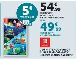 Hyper U Jeu Nintendo Switch Super Mario Galaxy + Super Mario Galaxy 2 offre