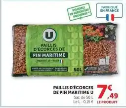 Super U Paillis d'écorces de pin maritime U offre