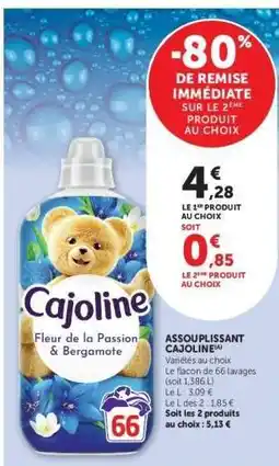 Hyper U Assouplissant Cajoline offre