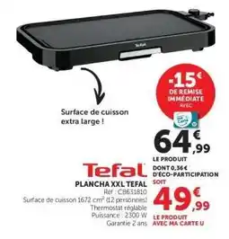 Hyper U Plancha XXL Tefal offre