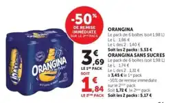 Super U ORANGINA offre