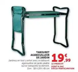Hyper U TABOURET AGENOUILLOIR DE JARDIN offre