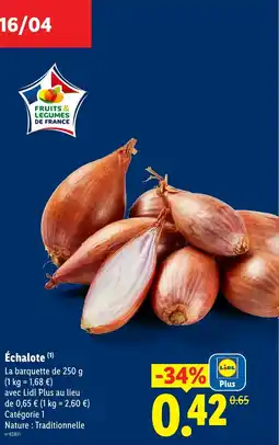 Lidl Échalote offre