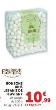 Hyper U BONBONS ANIS LES ANIS DE FLAVIGNY offre