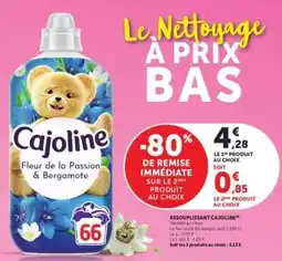 Super U Assouplissant Cajoline offre