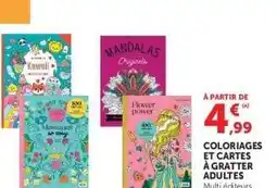 Hyper U Coloriages et Cartes à Gratter Adultes offre