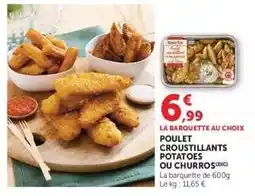 Hyper U Poulet croustillants potatoes ou churros offre