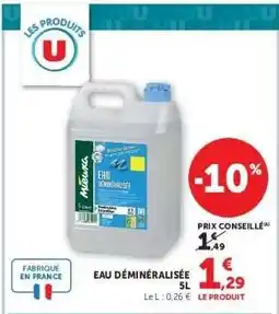 Hyper U Eau Déminéralisée offre