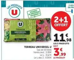 Hyper U TERREAU UNIVERSEL U offre