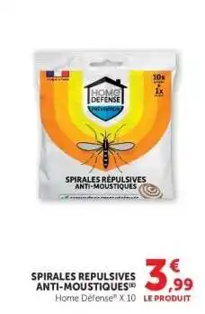 Hyper U SPIRALES REPULSIVES ANTI-MOUSTIQUES offre